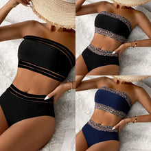 Load image into Gallery viewer, Tube Top Two-piece Bikini Set