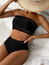 Load image into Gallery viewer, Tube Top Two-piece Bikini Set