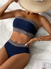 Load image into Gallery viewer, Tube Top Two-piece Bikini Set
